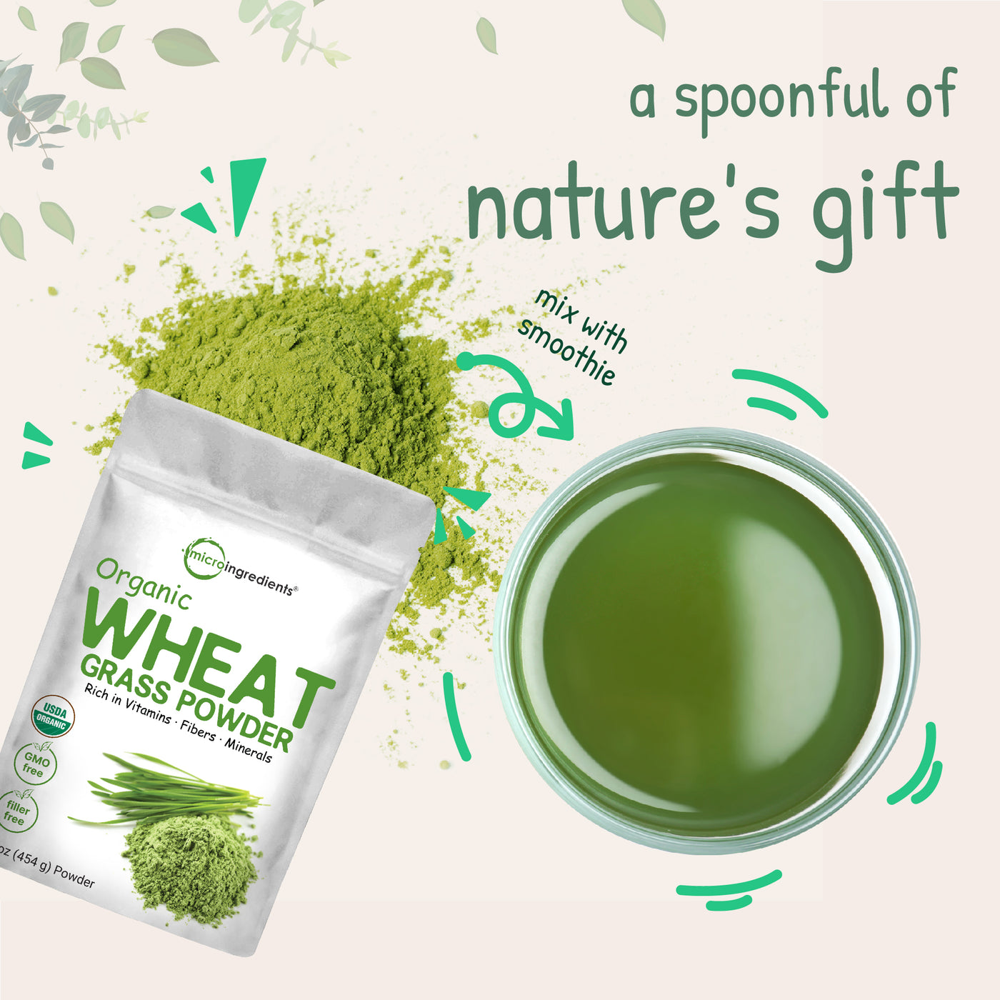 Organic Wheat Grass Powder