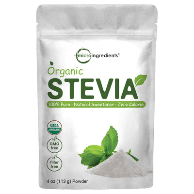 Pure Organic Stevia Powder, 4 Ounces