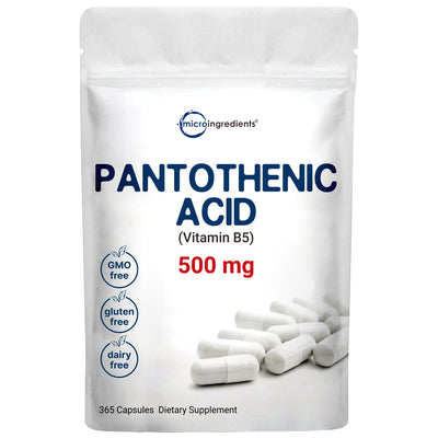 Pantothenic Acid Vitamin B5 Capsules