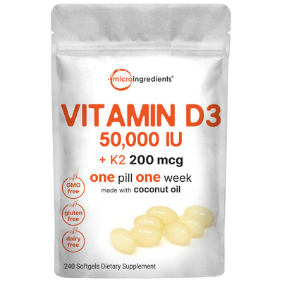 Vitamin D3 Plus K2 (MK-7)